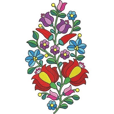 Matriz de matriz Matriz De Bordado Flores Húngaras 3