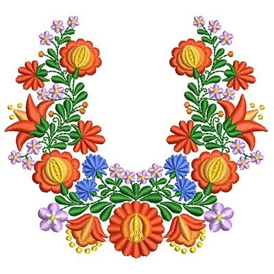 Matriz de matriz Matriz De Bordado Flores Kalocsai 5