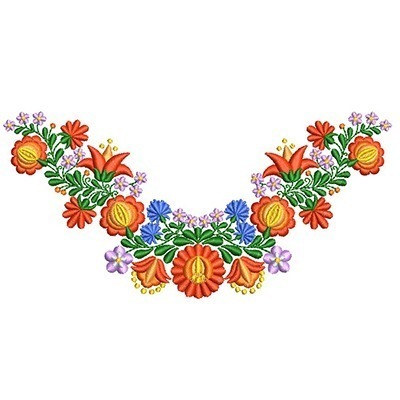 Matriz de matriz Matriz De Bordado Flores Kalocsai 6