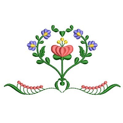 Matriz de matriz Matriz De Bordado Flores Kalocsai 13
