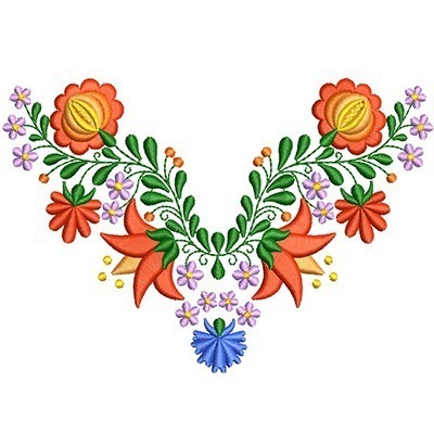 Matriz de matriz Matriz De Bordado Flores Kalocsai 17