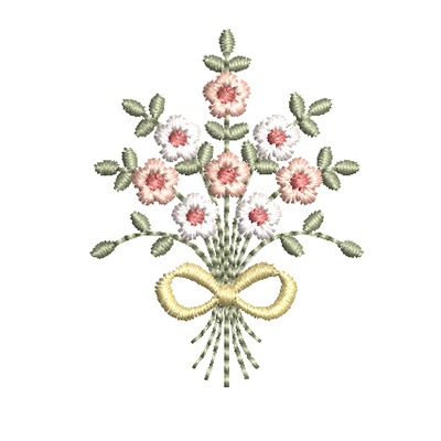 Matriz de matriz Matriz De Bordado Bouquet Com Laço 6