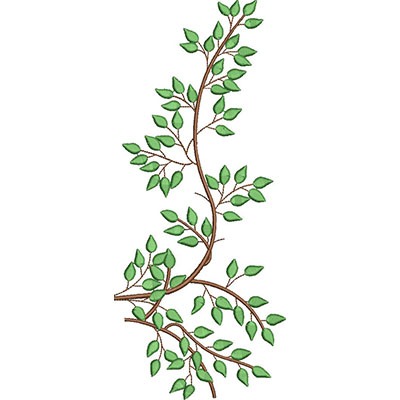 Matriz de matriz Matriz De Bordado Canto De Folhas 28 Cm