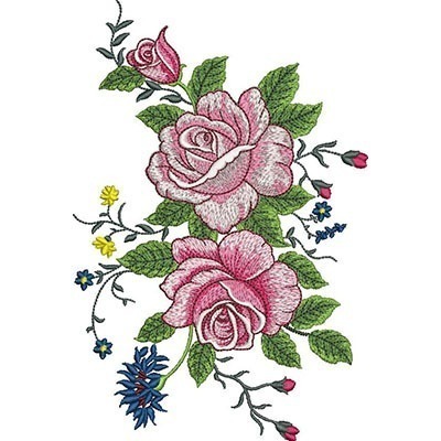 Matriz de matriz 3 Matrizes De Bordado Arranjo De Rosas