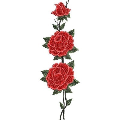 Matriz de matriz 3 Matrizes De Bordado Trio De Rosas