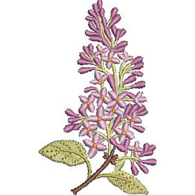Matriz de matriz Matriz De Bordado Galho E Flores 8 Cm