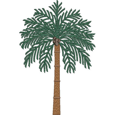 Matriz de matriz Matriz De Bordado Coqueiro 20 Cm