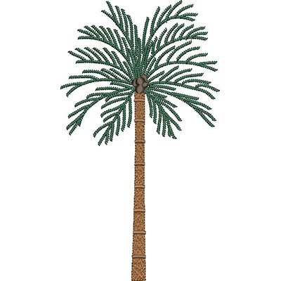Matriz de matriz Matriz De Bordado Coqueiro 20 Cm 2