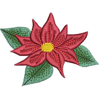 Matriz de matriz Matriz De Bordado Flor Do Natal 9 Cm