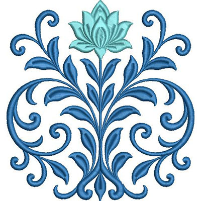 Matriz de matriz Matriz De Bordado Arranjo Com Flor De Lotus 13 Cm