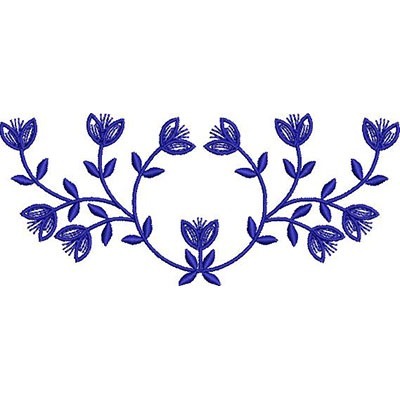Matriz de matriz Matriz De Bordado Tulipas Floral 15 Cm 3
