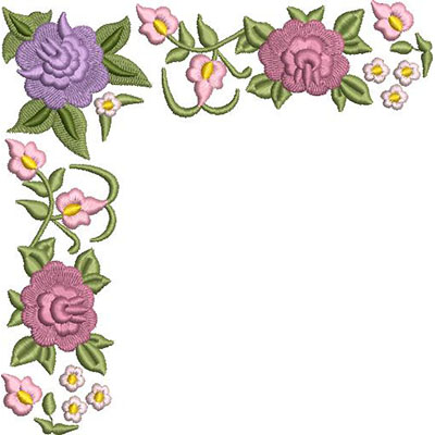 Matriz de matriz Matriz De Bordado Canto De Rosas 13 Cm