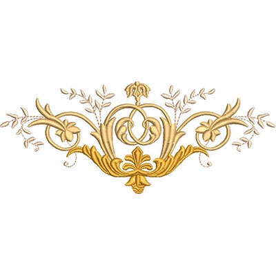 Matriz de matriz Matriz De Bordado Volutas Delicadas 20 Cm