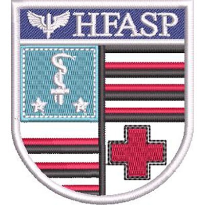 Matriz de matriz Matriz De Bordado Emblema Hospital De Força Aérea Hfasp
