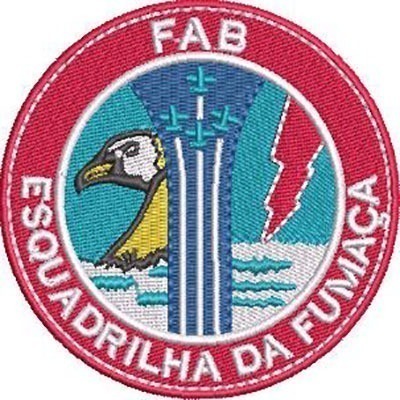 Matriz de matriz Matriz De Bordado Fab Esquadrilha Da Fumaça