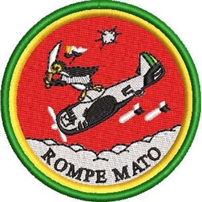 Matriz de matriz Matriz De Bordado Grupo De Aviação De Caça Esquadrão Pifpaf Rompe Mato