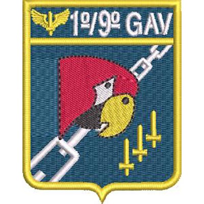 Matriz de matriz Matriz De Bordado 1º/9º Gav Grupo De Aviação Esquadrão Arara