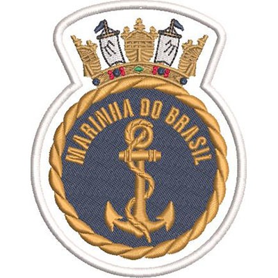 Matriz de matriz Matriz De Bordado Emblema Da Marinha Do Brasil Contornado
