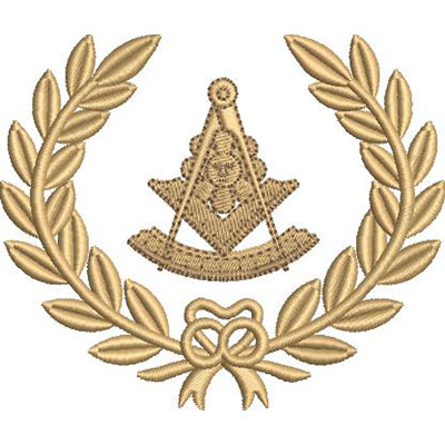 Matriz de matriz Matriz De Bordado Maçonaria Ramos Compasso Sol