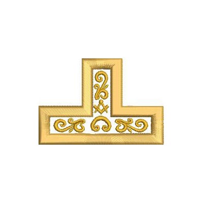 Matriz de matriz Matriz De Bordado Maçonaria Tau Patche 2