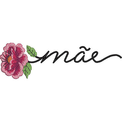 Matriz de matriz Matriz De Bordado Mãe Com Flor