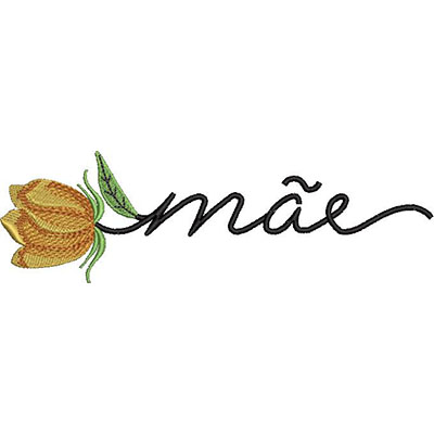 Matriz de matriz Matriz De Bordado Mãe Com Flor 3