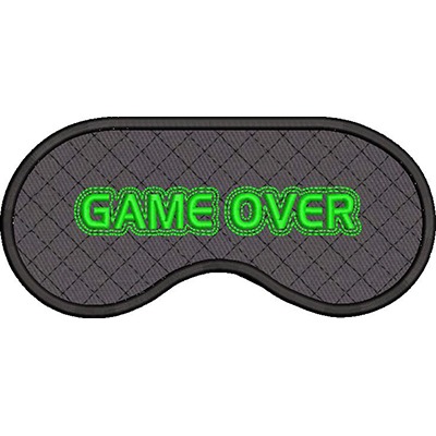 Matriz de matriz Matriz De Bordado Máscara Para Dormir Game Over