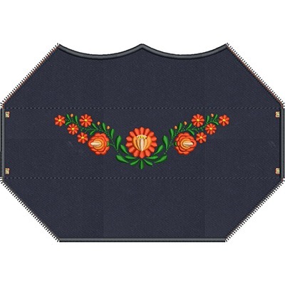 Matriz de matriz Matriz De Bordado Máscara 3d Acabamento Bordado Kalocsai 1