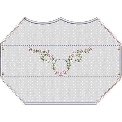 Matriz de matriz Matriz De Bordado 4 Máscaras 3d Acabamento Bordado Floral 2