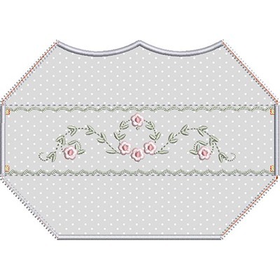 Matriz de matriz Matriz De Bordado 4 Máscaras 3d Acabamento Bordado Floral 12