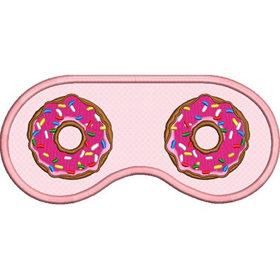 Matriz de matriz Matriz De Bordado Máscara Para Dormir Donuts