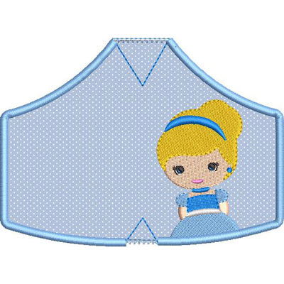 Matriz de matriz Matriz De Bordado 6 Máscaras De Proteção Princesa 5 Pp Ao Xg