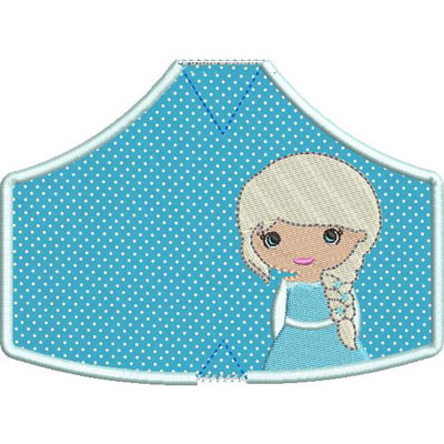 Matriz de matriz Matriz De Bordado 6 Máscaras De Proteção Princesa 6 Pp Ao Xg