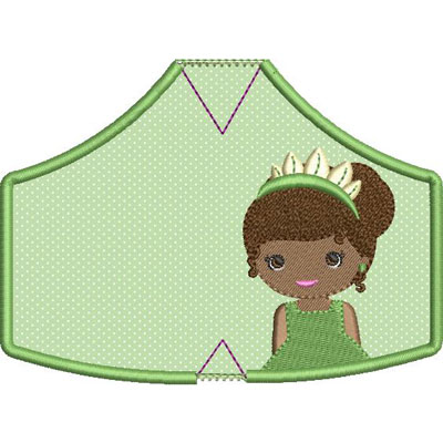 Matriz de matriz Matriz De Bordado 6 Máscaras De Proteção Princesa 10 Pp Ao Xg