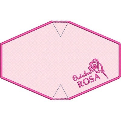 Matriz de matriz Matriz De Bordado Máscara Confort Outubro Rosa 1