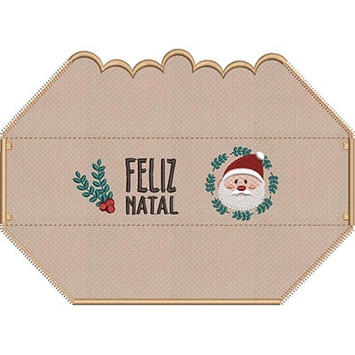 Matriz de matriz Matriz De Bordado Máscara 3d Feliz Natal
