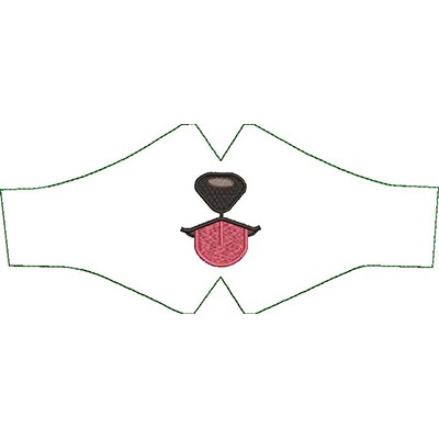 Matriz de matriz Matriz De Bordado Pacote Moldes Máscara Infantil Cachorro 2