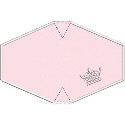 Matriz de matriz Matriz De Bordado 2 Máscaras Adulto Com Acabamento Bordado Coroa