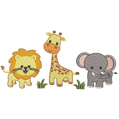 Matriz de matriz Matriz De Bordado Animais Safari 1