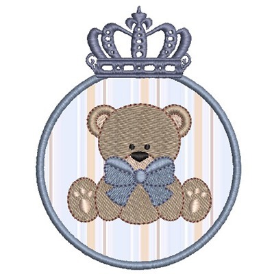 Matriz de matriz Matriz De Bordado Urso Na Moldura Aplicada 3