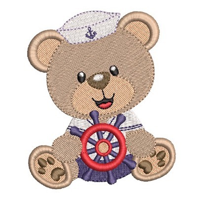 Matriz de matriz Matriz De Bordado Urso Marinheiro 11