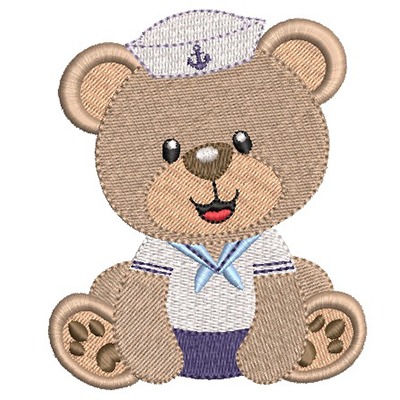 Matriz de matriz Matriz De Bordado Urso Marinheiro 15