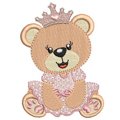 Matriz de matriz Matriz De Bordado Ursa Princesa
