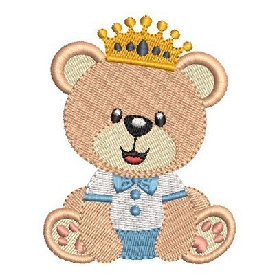 Matriz de matriz Matriz De Bordado Urso Príncipe 4