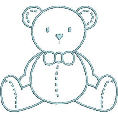 Matriz de matriz Matriz De Bordado Urso Contornado 21