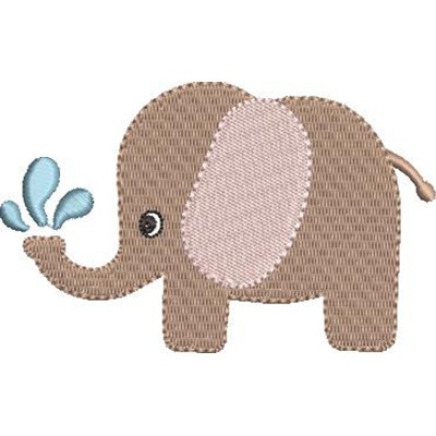 Matriz de matriz Matriz De Bordado Elefante Tomando Banho
