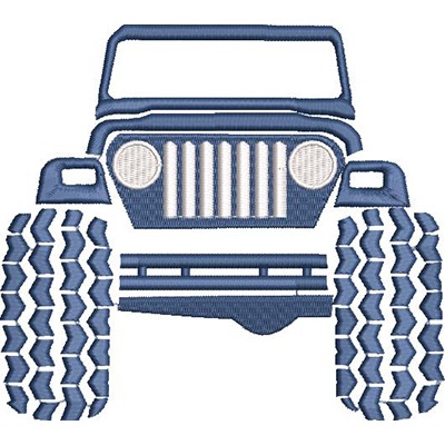 Matriz de matriz Matriz De Bordado Jeep Estilizado