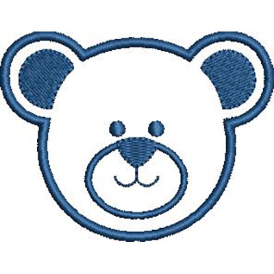 Matriz de matriz Matriz De Bordado Cabeça De Urso Contornada 2