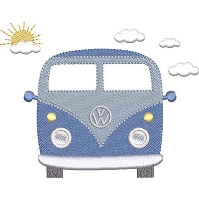 Matriz de matriz Matriz De Bordado Kombi Infantil 1