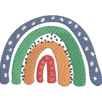 Matriz de matriz Matriz De Bordado Arco íris 2